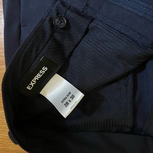 Express dress pants navy color extra slim fit